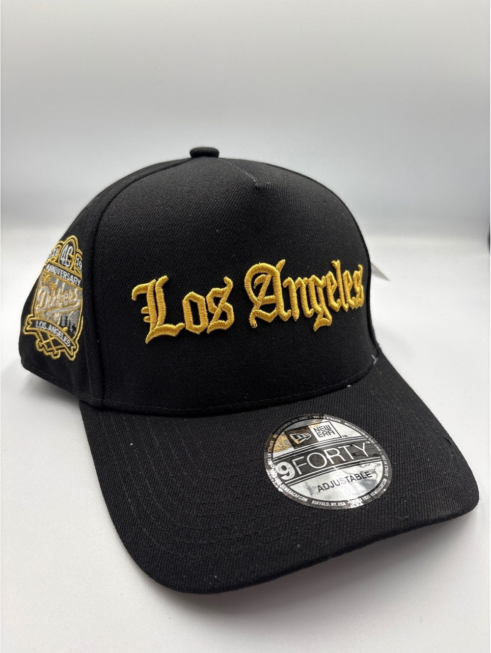 New Era 9FORTY Los Angeles Black and Gold Adjustable Cap